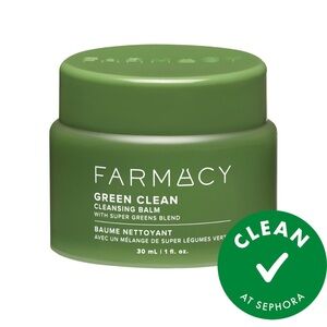 ❤️ 3/$25 FARMACY Mini Green Clean Makeup Removing Cleansing Balm